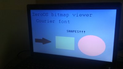 The bitmap viewer displaying an image on my laptop's hardware