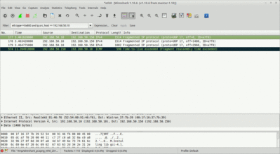 Wireshark on the client side