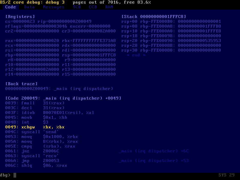 Instruction disassembler