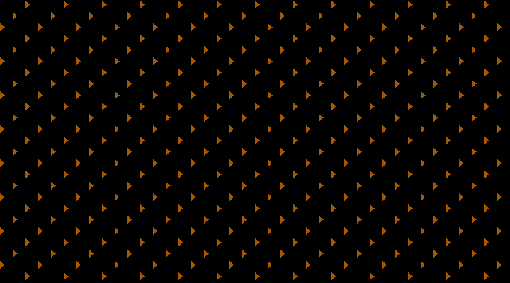 The black screen with orange dots.