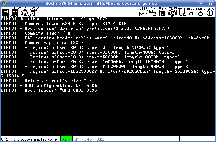 Multiboot info on Bochs.