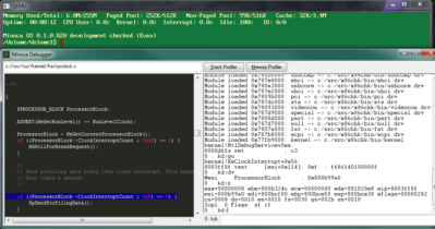 MinocaOS.PNG (107.53 KiB) Viewed 9556 times Screenshot of the OS and debugger.