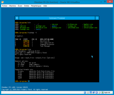 obsidian_20160828.png (30.75 KiB) Viewed 9435 times Obsidian OS - Command Processor